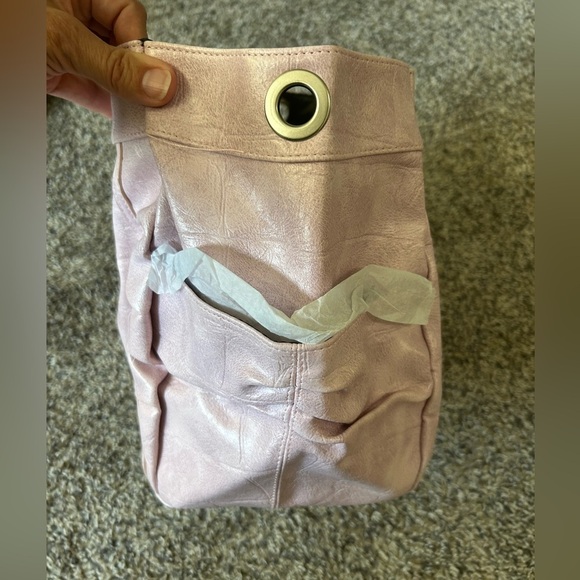 5/$25 MICHE NWT rose colored large vegan leather clutch bag - Picture 9 of 9